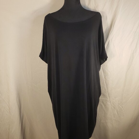 Piko Black Bamboo Blend Short Sleeve Tunic - Size 2X - Picture 1 of 5